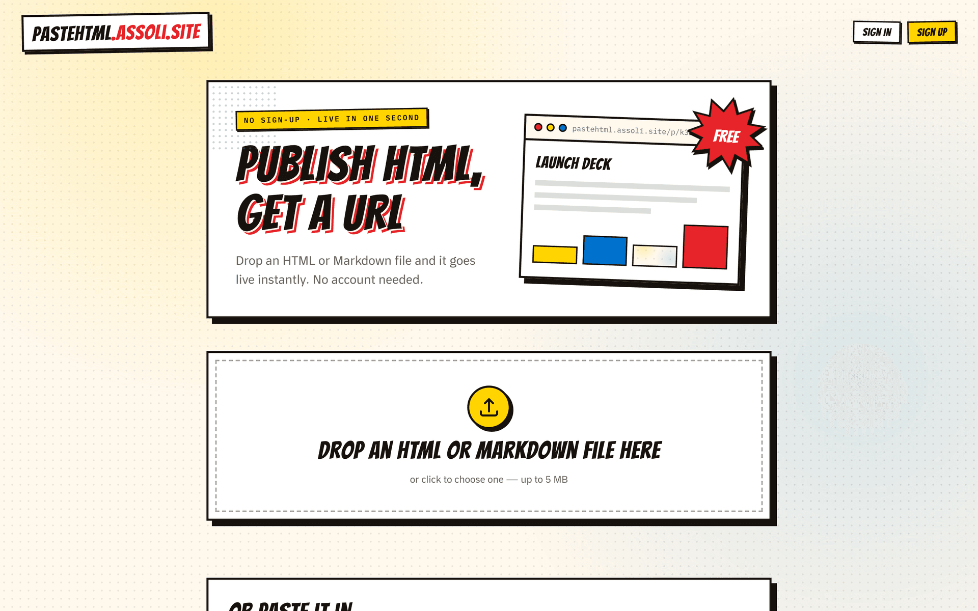 pastehtml